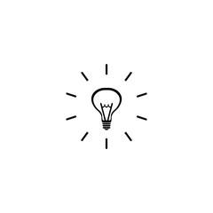 bulb icon. flat design
