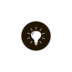 bulb icon. flat design