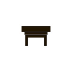 Nightstand icon. flat design