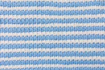 striped background of tunisian crochet fabric in basic stitch