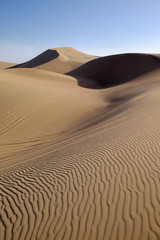Fototapeta na wymiar Huacachina desert dunes in Peru