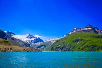 beautiful view at the Kaprun dam