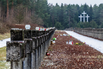 Cemetery in Palmiry (near Warsaw, Poland) - national memorial site, commemorating victims of mass...