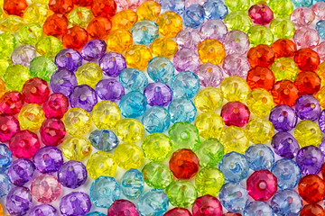 Fototapeta na wymiar background of colored beads, background of flowers made of colored beads