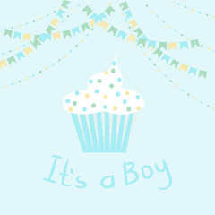 открытка с надписью It`s a Boy