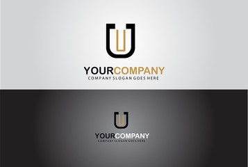 Creative Elegant Abstract Letter U Alphabet Symbol