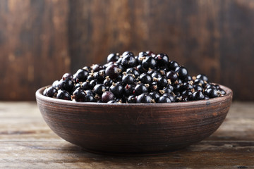 fresh currant in a plate