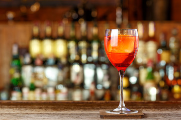 drink based on orange tincture aperol