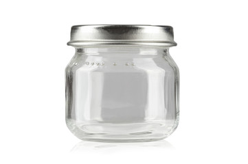 small glass jar