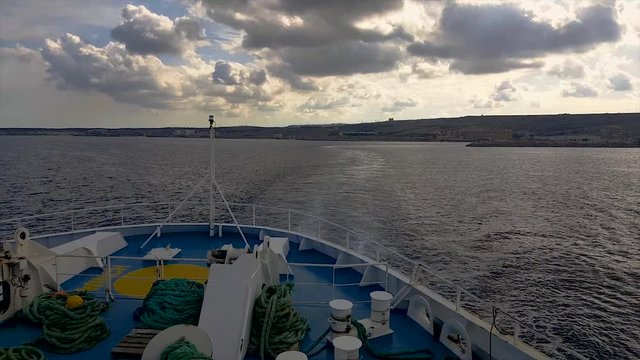 trip to Malta Cosimo on a car ferry