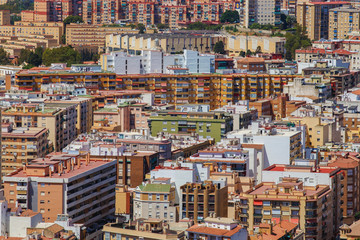 Cityscape of dense built area