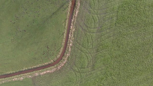 Agriculture Aerial Of Farm Land 