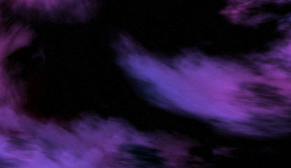cosmic infinity with nebulae and stars