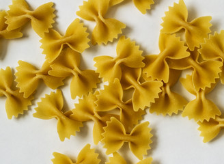 Macaroni in the form of bows