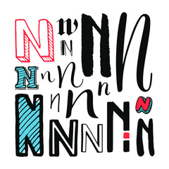 Letters N Set