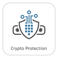 Crypto Protection Icon.