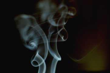 Obraz premium Abstract smoke on dark background