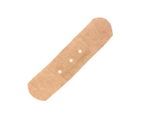 Adhesive plaster isolated on white background.