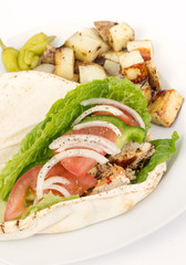 chicken pita sandwich