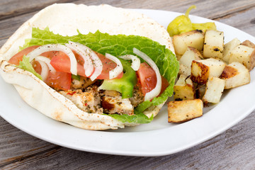 chicken pita sandwich