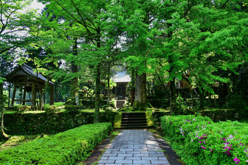 静寂に包まれた境内