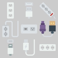 icons set about Connectors Cables . [keywordRandom:3]