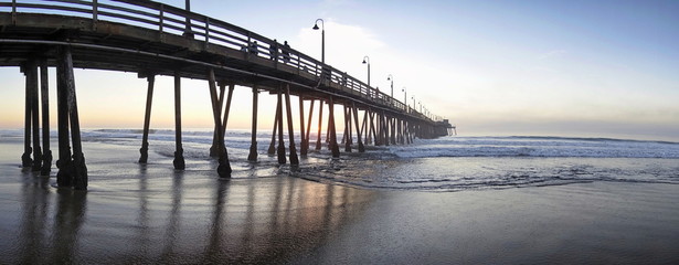 Another view of the Imperial Beach Pier in San Diego California.