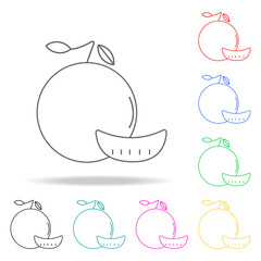 mandarin icon. Element firefighters multi colored icons for mobile concept and web apps. Thin line icon for website design and development, app development. Premium icon © rashadaliyev