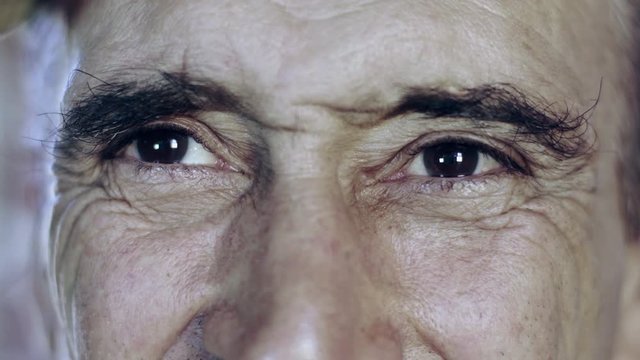 Eyes of a happy country man
