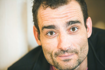 Young confident handsome man