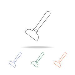 plunger icon. Element of bathroom tools multi colored icon for mobile concept and web apps. Icon for website design and development, app development. Premium icon