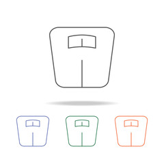 bathroom weight scale icon. Element of bathroom tools multi colored icon for mobile concept and web apps. Icon for website design and development, app development. Premium icon
