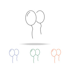 Balloon icon. Element of a party multi colored icon for mobile concept and web apps. Thin line icon for website design and development, app development. Premium icon