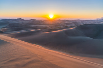 Plakat Great sand dune national park at sunset,Colorado,usa.