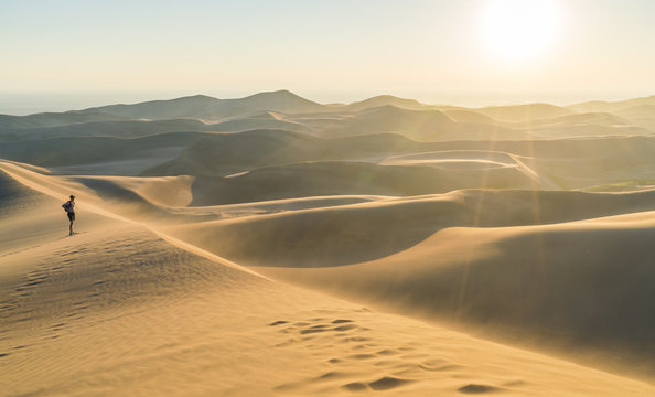 Great sand dune national park at sunset,Colorado,usa.