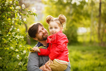 Family. Father and daughter