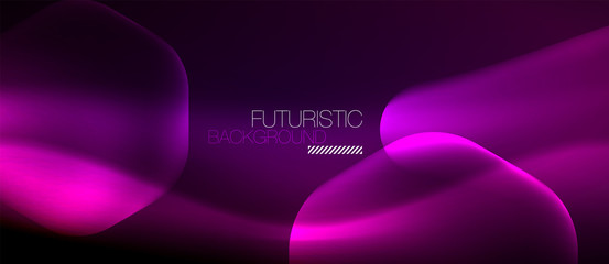 Neon hexagon background