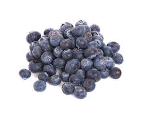 blueberries isolated on white background