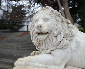 The lion on the Count's wharf of Sevastopol.