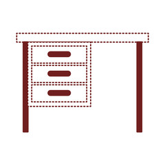 desk school isolated icon vector illustration design