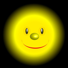 Fototapeta premium sun hero cartoon smile joyous