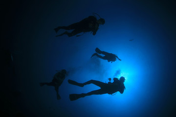 Fototapeta na wymiar Scuba diving 