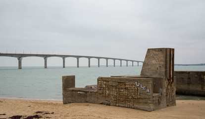 Blockhaus plage de Rivedoux Ile de Ré France