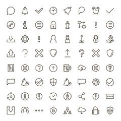 Interface icon set