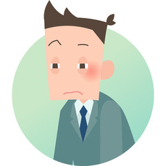 半眼のサラリーマン