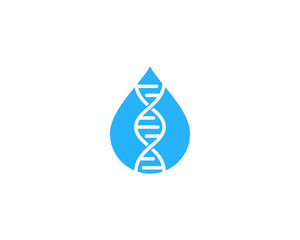 Dna Water Icon Logo Design Element