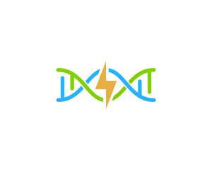 Power Dna Icon Logo Design Element