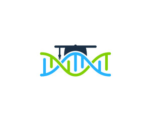 Dna Education Icon Logo Design Element