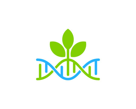 Dna Nature Icon Logo Design Element