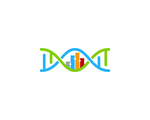 Analytic Dna Icon Logo Design Element
